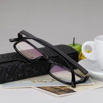 超轻TR90韩版镜架眼镜框 男女全框 双色光学配镜 配成品眼镜(黑色镜架单卖)