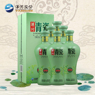 洋河大曲青瓷绵柔浓香型白酒42度480ml整箱装6瓶升级款42度480ml整箱6