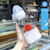 韩版可爱成人奶瓶水杯韩国创意个性玻璃杯女学生便携卡通牛奶杯子(一排草莓兔 单杯+杯刷+吸管刷)