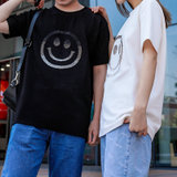 笑脸T恤-CM001(黑色 S)