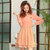 Mailljor 2014时尚女装新款气质优雅百搭时尚修身大气连衣裙子836(桔粉色 M)