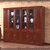 GX 办公家具书柜书架带门实木皮文件柜(胡桃色 GX-S10单门)