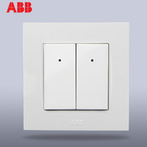 ABB由艺二开双控带灯开关AU171 86型开关 插座 墙壁