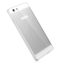 oppo r829t手机套 oppo r8007手机壳保护套 r1金属边框 r1s手机壳(永恒银 标配)