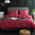 南极人60支长绒棉素色四件套纯棉被套床单床上用品四件套 浪漫红-胭脂(浪漫红)