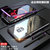 三星S9/S9+手机壳金属边框玻璃背板s9保护套全包防摔万磁王男女款s9plus磁吸手机套个性创意(黑紫+玻璃 S9)
