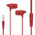 C100耳机入耳式重低音耳塞式电脑手机苹果小米通用带麦线控运动耳机 小怪兽个性卡通时尚外观潮流耳机耳麦 智能线控 耳塞(红色)