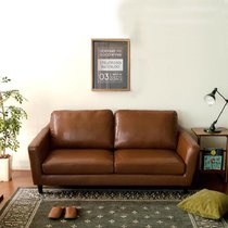 TIMI 现代简约沙发 日式沙发组合 小户型沙发组合 北欧时尚沙发(驼色 脚踏)