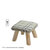 优涵家具实木布艺可拆洗多用换鞋凳 多色可选实木凳 儿童小板凳(四脚格子凳一个)