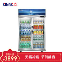 星星(XINGX) 500升 立式陈列柜 商用展示柜 恒温柜 商用展示柜 冷柜饮料柜 侧开门 LSC-500K