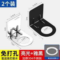 洗发水挂架壁挂浴室卫生间沐浴露置物架免打孔洗手液收纳架子阳台(黑色银色各1个【28mm-33mm通用】)