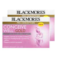 Blackmores澳佳宝 孕前黄金营养素叶酸片 28片剂+28粒胶囊保健品(2瓶)