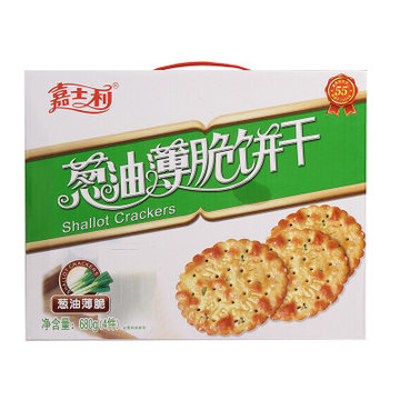 嘉士利 葱油薄脆饼干 680g/盒