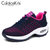CaldiceKris（中国CK）新款飞织厚底轻便百搭女鞋CK-X1667(蓝色 35)