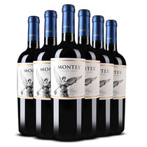 蒙特斯 智利红酒Montes 蒙特斯经典梅洛红葡萄酒 原瓶原装进口 750ml(六瓶装 木塞)