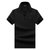 传奇保罗2021夏季新款珠地棉男士休闲短袖t恤男纯色商务Polo衫（M-3XL）ZNM818(黑色 XXL)