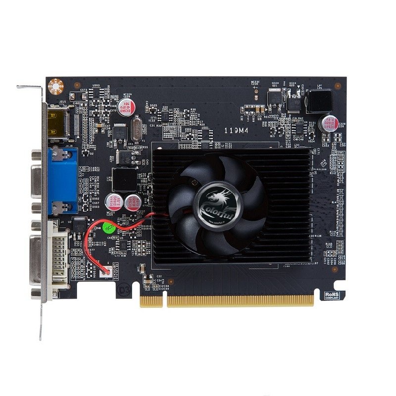 显卡七彩虹colorfulgt610cf黄金版iid31024m5231000mhz64位ddr3显卡