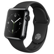 Apple Watch 智能手表（38毫米深空黑色不锈钢表壳搭配黑色运动型表带 MLCK2CH/A )