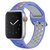 新款适用于苹果watch运动手表表带双色硅胶透气38/40/41/42/44/45通用表带(蓝＋七彩 38/40/41MM通用)