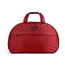 吉山月大容量单肩手提旅行包酒红色 简约大容量 旅行包袋