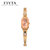 飞亚达(FIYTA)手表轻薄进口机芯手链珠宝扣石英女表501(玫瑰金L501.PPP)