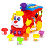 汇乐玩具智能问答卡通火车塑料556 早教益智玩具男孩女孩儿童礼物宝宝婴幼儿电动玩具带音乐