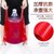 红色垃圾袋家用手提式加厚打包袋中大一次性购物方便袋塑料袋(红色40*60加厚承重20斤 50只 常规)