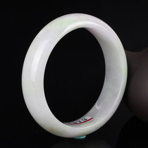 翡翠 冰糯种春带彩翡翠手镯 80.71g 玉天娇