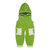 AOBEIMEI春季儿童防风连帽灯芯绒背带裤(绿色 80)