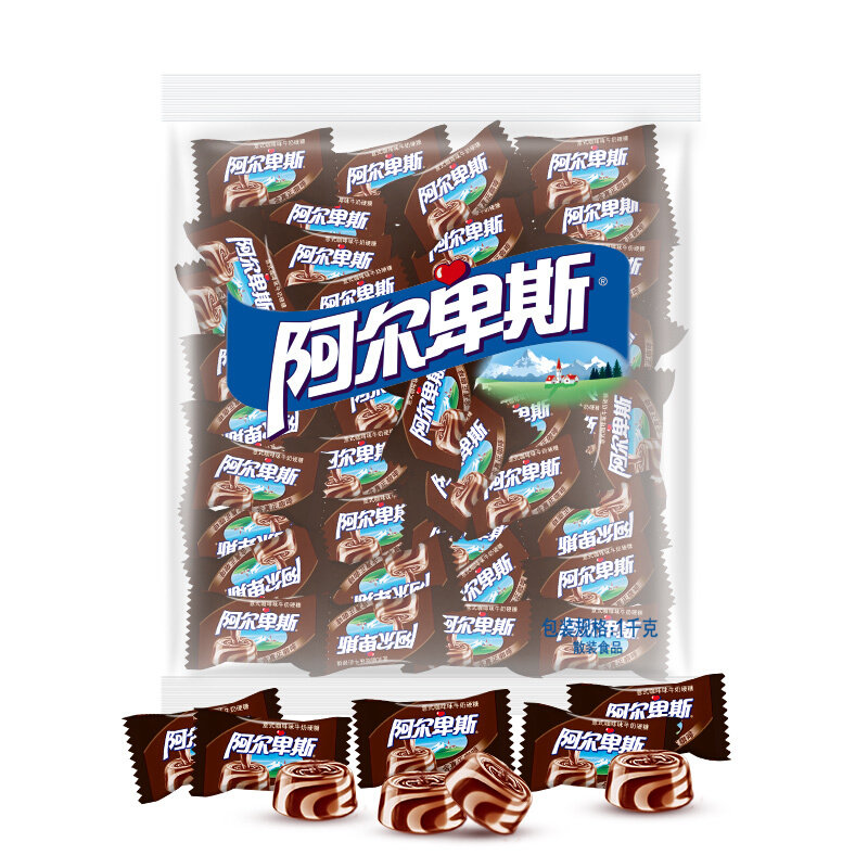 阿尔卑斯焙香咖啡味牛奶硬糖1kg婚庆糖果休闲零食