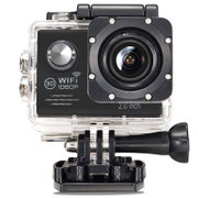 米狗 M6 黑色 运动相机高清摄像机防水DV户外航拍行车记录仪一体机 含8G高速卡