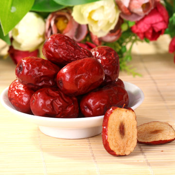 【其他古甘枣华东】若羌红枣250g 香甜肉厚核小红枣(实惠装 休闲零食)