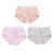 LOUIS ROYER 利蜂法国抽条无缝裸氨高腰纯色女士内裤(肤色+粉色+豆沙 F)