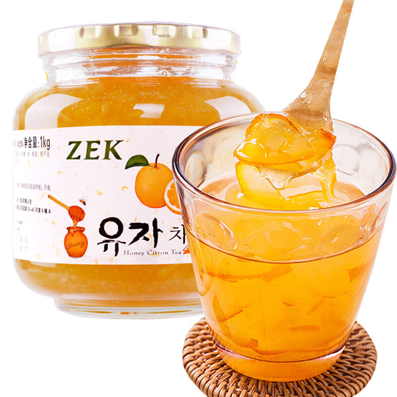 zek韩国进口蜂蜜柚子茶1000g国美超市甄选