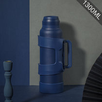 日本AKAW不锈钢保温壶杯家用户外旅行大容量男大号便携开暖热水瓶(1300ml-柏林蓝)