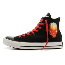 Converse匡威 男鞋新款CONVERSE X Black Sabbath乐队合作款高帮帆布鞋黑红色143251C(黑红色 39)