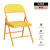 可折叠椅子宿舍大学生凳子靠背简约小餐椅办公电脑椅家用卧室座椅(黄色 默认版本)