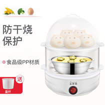 多功能卡通双层蒸蛋器 自动断电煮蛋器早餐机(双层白色高配 PA-615)