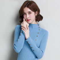 女式时尚针织毛衣9220(天蓝色 均码)