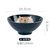 日式汤面碗高脚陶瓷家用创意个性小清新卡通手绘吃面大碗可爱单个(8英寸 绿锦鲤猫[适合拌面 拉面])