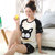 佰伦世家夏季新款韩版短袖卡通猫鱼情侣睡衣套装5110(女款 XXL码)