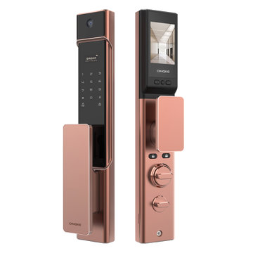 青稞qingkec6暗硭金家用猫眼智能锁