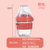 日康奶瓶新生婴儿宽口径防胀气玻璃奶瓶大宝宝喝水硅胶吸管奶瓶(红色 150ml)