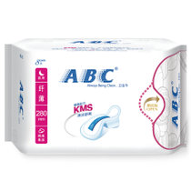 ABC夜用纤薄棉柔表层卫生巾280mm8片