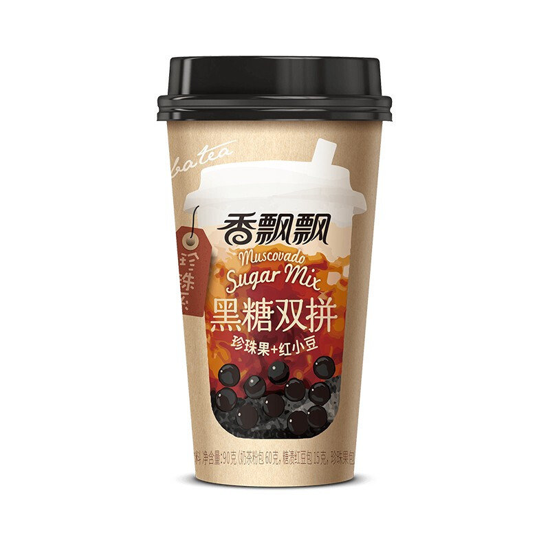 香飘飘黑糖双拼奶茶90g*3 寒冷冬季 暖手暖心图片【图片 价格 品牌