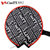 CnsTT凯斯汀 乒乓球拍套  欧式印花单拍套 乒乓球包 圆形拍套(加厚黑色白英文)