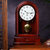 汉时欧式复古机械座钟客厅实木台钟德国赫姆勒时钟创意报时钟表HD50(椴木德国五音-阿拉伯盘)