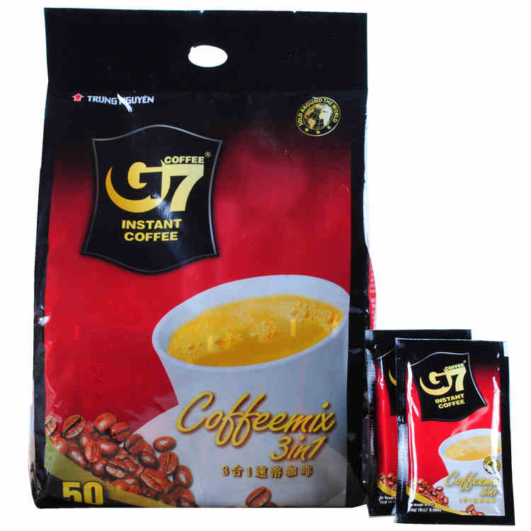 越南进口中原G7三合一速溶咖啡800克（16g*50包）进口冲饮品(16g*50包)
