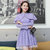 Mailljor 2014时尚女装新款春装气质百搭修身显瘦日韩连衣裙子8010(紫色 XXL)