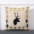 北欧麋鹿抱枕沙发客厅靠垫办公室腰靠背垫护腰床头上几何图案靠枕(HL-005)